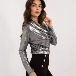 JEANS Pitkähihaiset Paidat>Adela Amelyn juhlapaita hopea