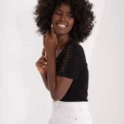JEANS Lyhythihaiset Paidat Ja Topit></noscript>Ambitionfly Jemina t-paita musta