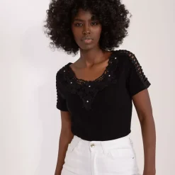 JEANS Lyhythihaiset Paidat Ja Topit></noscript>Ambitionfly Jemina t-paita musta