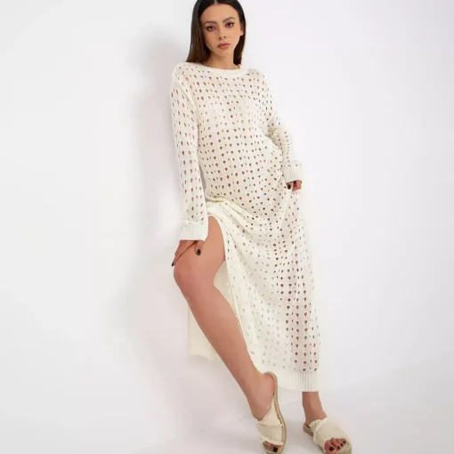 JEANS Neuleet | Maksimekot>Badu Cascade neulemekko l.valkoinen