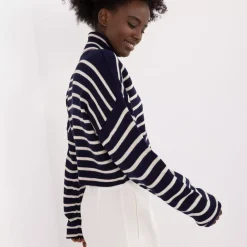 JEANS Neuleet></noscript>Badu Laurel Crop neulepaita tummansininen