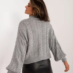 JEANS Pitkähihaiset Paidat | Neuleet></noscript>Badu Minca Crop neulepaita v.harmaa