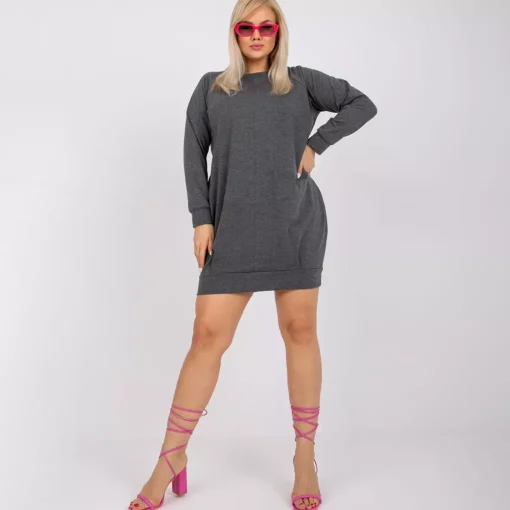 JEANS Pitkähihaiset Paidat | Minimekot>Basic Ariadne collegemekko tummanharmaa
