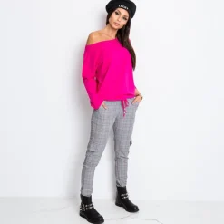 JEANS Pitkähihaiset Paidat></noscript>Basic Fiona paita fuksia