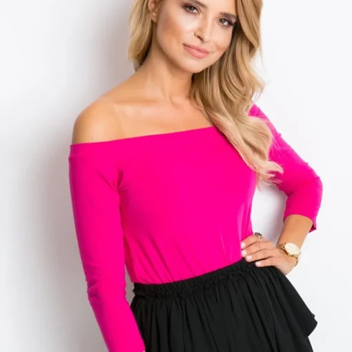 JEANS Pitkähihaiset Paidat>Basic Live Off Shoulder paita fuksia