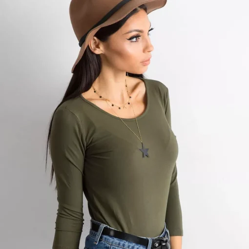 JEANS Pitkähihaiset Paidat>Basic Mona paita khaki