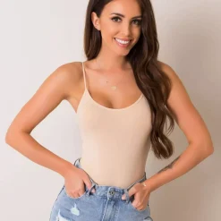 JEANS Lyhythihaiset Paidat Ja Topit></noscript>Berrak Stella trikoobody beige