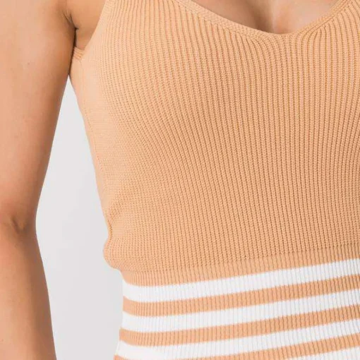 JEANS Lyhythihaiset Paidat Ja Topit>Calben Belvina neuletoppi beige