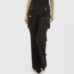 JEANS Housut>Crazy Lover Wide Suspender housut musta