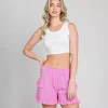 JEANS Shortsit Ja Caprit>Culture Code Amada shortsit charm pink