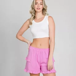 JEANS Shortsit Ja Caprit>Culture Code Amada shortsit charm pink
