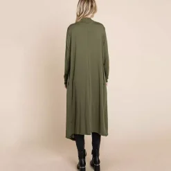 JEANS Takit | Neuleet></noscript>Culture Code Dinna Duster takki new olive