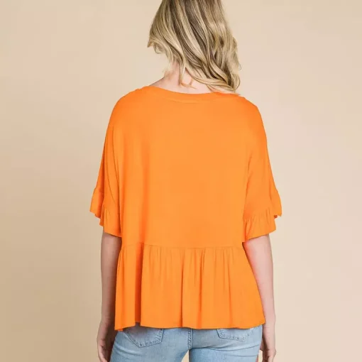 JEANS Lyhythihaiset Paidat Ja Topit | Plus!>Culture Code Estela trikoopaita new sunkist