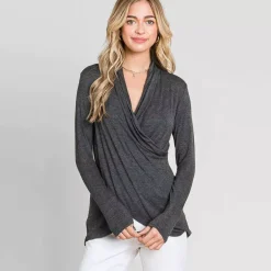 JEANS Pitkähihaiset Paidat>Culture Code Lacy trikoopaita tummanharmaa