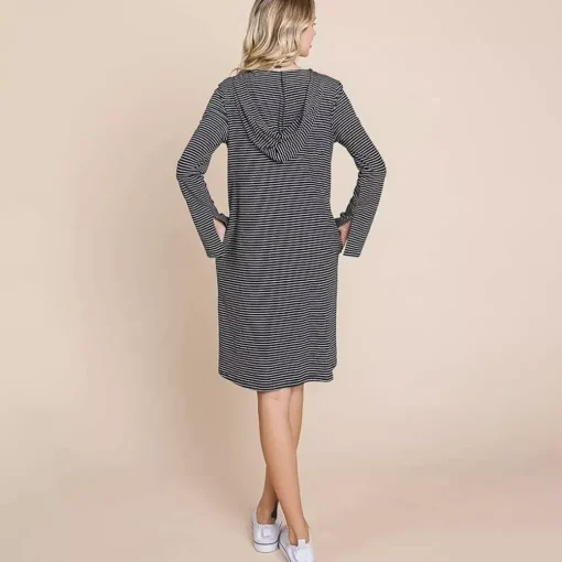 JEANS Hupparit>Culture Code Londyn raidallinen trikoomekko musta