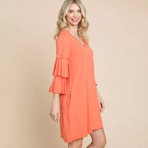 JEANS Minimekot>Culture Code Marianna trikoomekko living coral