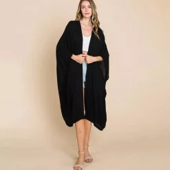 JEANS Takit | Plus!>Culture Code Raquel maxi kimono musta