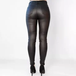 JEANS Housut></noscript>Daysie High Waist Coated housut musta
