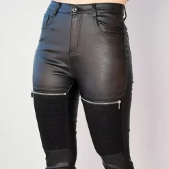 JEANS Housut></noscript>Daysie High Waist Coated housut musta