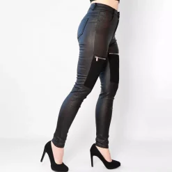 JEANS Housut></noscript>Daysie High Waist Coated housut musta
