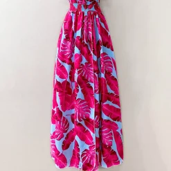 JEANS Maksimekot></noscript>Elle Carina kuvioitu mekko pinkki/turkoosi
