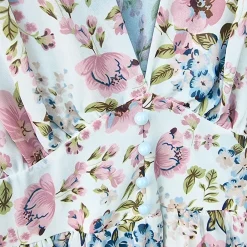 JEANS Minimekot></noscript>Elle Juliette kukkamekko valkoinen