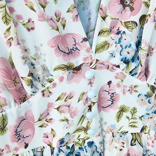 JEANS Minimekot>Elle Juliette kukkamekko valkoinen