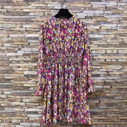JEANS Minimekot></noscript>Elle Juliette pikkukukkainen mekko violetti