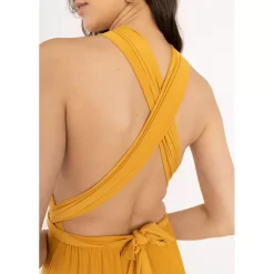 JEANS Maksimekot>Elle Pitch Multi Tie mekko mustard