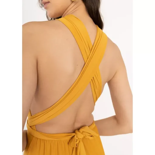 JEANS Maksimekot>Elle Pitch Multi Tie mekko mustard