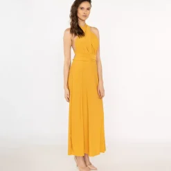 JEANS Maksimekot></noscript>Elle Pitch Multi Tie mekko mustard