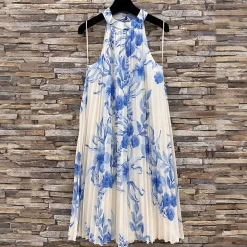 JEANS Minimekot>Elle Selena kuvioitu mekko v.sininen