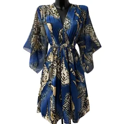 JEANS Minimekot>Elle Taylor Python kuvioitu mekko navy