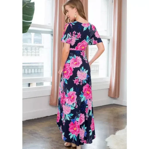 JEANS Maksimekot>Emerald Gorgeous kuvioitu kietaisumekko navy