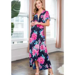 JEANS Maksimekot></noscript>Emerald Gorgeous kuvioitu kietaisumekko navy
