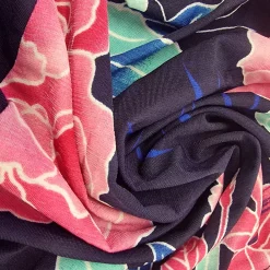JEANS Maksimekot></noscript>Emerald Gorgeous kuvioitu kietaisumekko navy