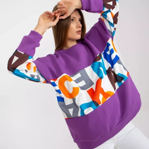 JEANS Pitkähihaiset Paidat>Exmoda Madalynn collegepaita purppura