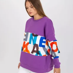 JEANS Pitkähihaiset Paidat></noscript>Exmoda Madalynn collegepaita purppura