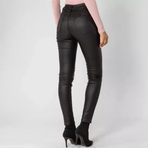 JEANS Housut>Foly Rose Push up Coated housut musta