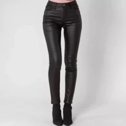 JEANS Housut></noscript>Foly Rose Push up Coated housut musta