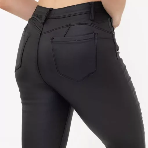 JEANS Housut>Foly Rose Push up Coated housut musta
