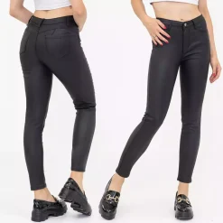 JEANS Housut></noscript>Foly Rose Push up Coated housut musta