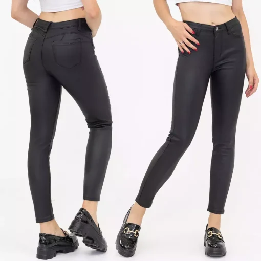 JEANS Housut>Foly Rose Push up Coated housut musta