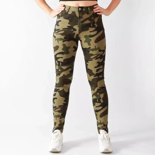 JEANS Farkut>Foly Rose Skinny stretchfarkut maastokuvio