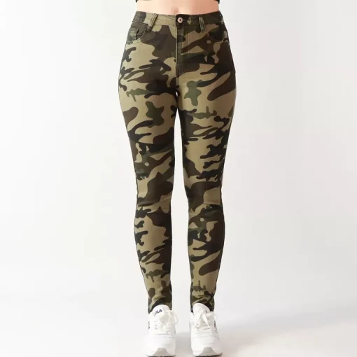 JEANS Farkut>Foly Rose Skinny stretchfarkut maastokuvio