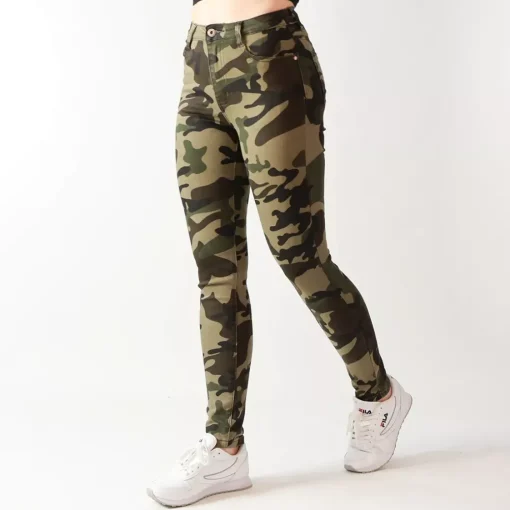 JEANS Farkut>Foly Rose Skinny stretchfarkut maastokuvio