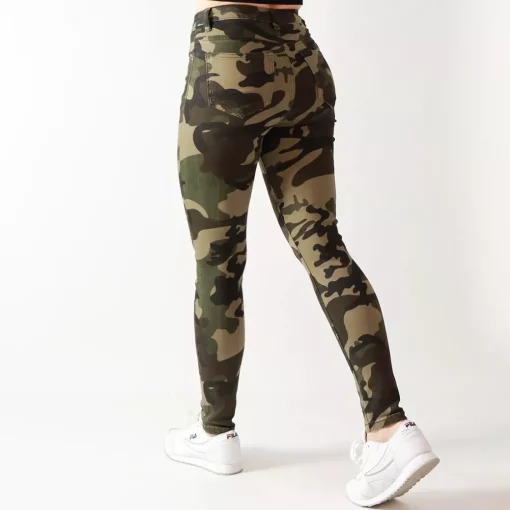 JEANS Farkut>Foly Rose Skinny stretchfarkut maastokuvio