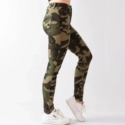 JEANS Farkut>Foly Rose Skinny stretchfarkut maastokuvio