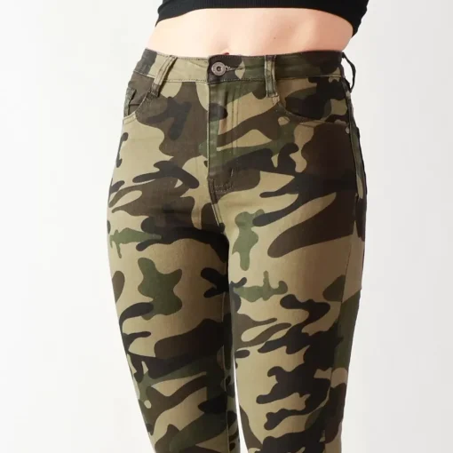 JEANS Farkut>Foly Rose Skinny stretchfarkut maastokuvio