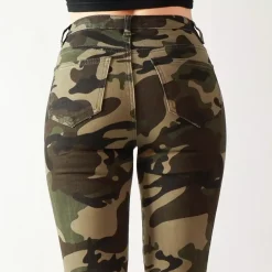 JEANS Farkut></noscript>Foly Rose Skinny stretchfarkut maastokuvio